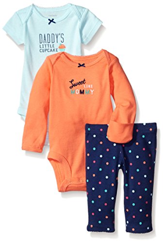 Carter's Baby Girls' 3 Piece Take Me Away Set (Baby) - Cupcake - 3M