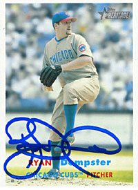 Ryan Dempster Autographed / Signed 2006 Topps No.246 Chicago Cubs Baseball Card