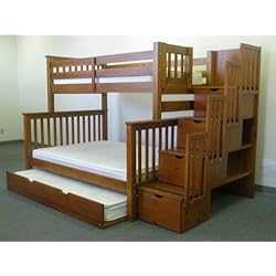 twin over full bunk beds with trundle