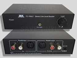 TCC TC-780LC Stereo Line Level Amp / Booster with iPod Jack; BLACK VERSION