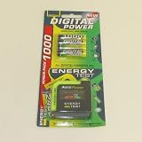 AccuPower AP1000-5 800 mAh Rechargeable NiMH AAA Batteries (4 pack)