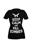 Keep Calm And Kill Zombies Girls T-Shirt Plus Size 3XL