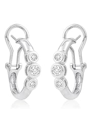 14k WHITE GOLD WOMENS EARRING ER-670 DIAMOND 0.5CT TW