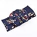 Baby Girls Headband,Canserin Infant Bowknot Turban Headwrap Hairband (Navy)