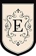 Monogram Estate Size Flag - E