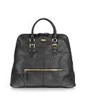 Bric's Cervo - Grained Leather Zip Tote Bag Black