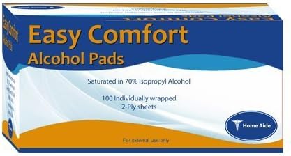 Home-Aid Easy Comfort Alcohol Prep pads Sterile 20x100 (2000)
