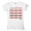 Universal Music Shirts Lena - Kassetten 4826133 Damen Shirts/ T-Shirts, Gr. 38/40 (L), Wei� (wei�)
