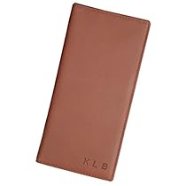 Royce Leather Executive Travel Passport Document Wallet in Genuine Leather, Tan
