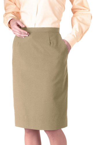 Ed Garments Women's Classic Fit Skirt, TAN, 20W R