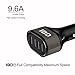 USB Car Charger, IBD 9.6A/48W 4 Port USB Car Charger with Smart Charging Port for iPhone 6s / 6, iPad Air 2, Samsung Galaxy S6 /Edge / Plus,Nexus,GPS Devices and More