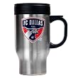 Dallas FC Soccer 16oz Stainless Steel Travel Mug - Primary Team Logo MAJOR-LEAGUE-SOCCER Soccer