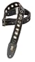 Levy's Leathers 2 Heavy Cotton Strap Worn-torn Treated with Grommets,Black
