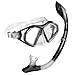 U.S. Divers Admiral 2 Lx/Island Dry Adult Silicone Mask Combo (Black)