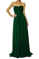 Strapless Sweetheart Chiffon Natural   Waistline Evening Dress/Prom Dress 