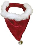 Kyjen PP01864 Dog Santa Bandanna Holiday Dog Accessory, Large, Red