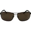 A|X AX155/S Sunglasses - Armani Exchange Men's Rectangular Full Rim Lifestyle Eyewear - Brown/Havana/Brown Bronze