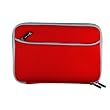Red Mivizu Apple iPad tablet case neoprene cover for Apple iPad Wifi / 3G Model 16GB, 32GB, 64GB with dual zipper and front pocket