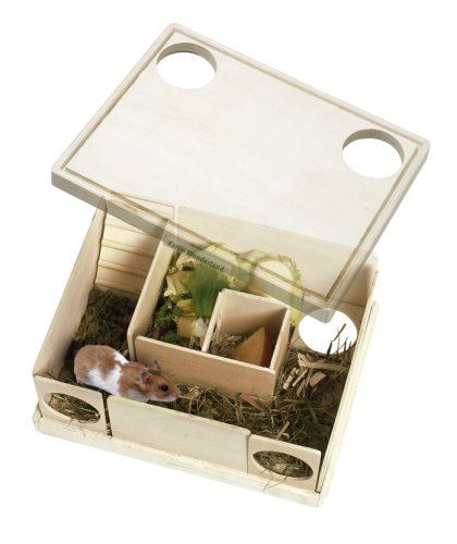 Karlie 84117 Labyrinth F&uuml;r Hamster Rody Cleverinth Aus Echtholz 22.5 x 17.5 X 10 cm