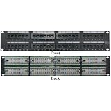 CAT-5 E Patch Panel, Horizontal, 110 Type, 48 Port, 19