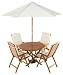 Complete York Garden Furniture Recliner Set - ivory