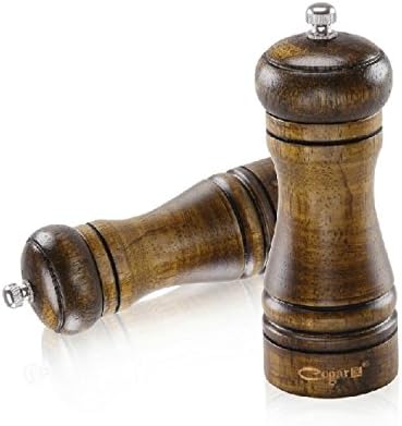 5" Oak Pepper Mills Grinder one piece.