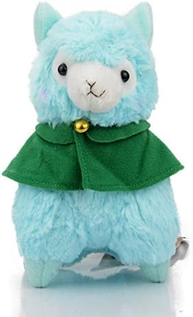 Mwfshop 8" Kids Plush Alpaca Vicugna Pacos LLama Arpakasso Alpacasso Cute Soft Stuffed Animals Cushion Toy Doll Blue