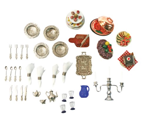 Childrens Toyshop  Toys : Melissa & Doug Deluxe Doll-House Dining Room Accessories