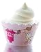 It's a Girl Baby Shower Cupcake Wrapper - Set of 12 - Pink Clothes, Bibs, Sock, Strollers, Carriages & Bird