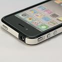 i-Beans 「全60色」iPhone 4 Mixed Plastic (Soft+Hard) Bumper Case(Black&White) iPhone 4 信号守るシリコン+ブラスチック バンパー ブラック&ホワイト 保護液晶フィルム USB充電ケーブル付 (371-7)