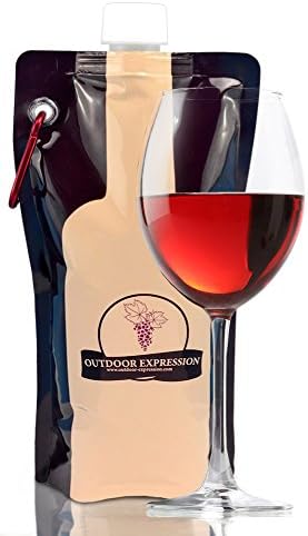 2-Foldable-Wine-Bottles-No Need For Wine Bottle Opener-Wine Bottle Stoppers-Plastic Wine Glasses.