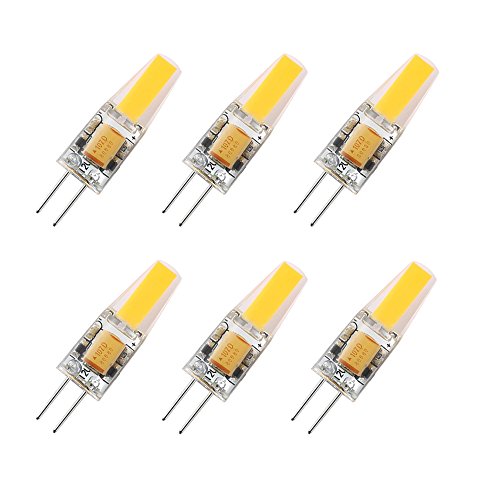 La Farah 2 Watt G4 LED Bi-Pin base 12V Light Bulb Warm White 2700K Waterproof Halogen G4 20W led Replacement-Pack of 6 (2W)