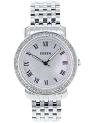 Fossil Womens ES3114 Stainless Steel Analog Mother-Of-Pearl Dial Watch