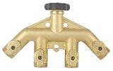 Gilmour Brass High Flow 4-Way Connector #43HF