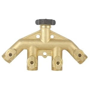 Gilmour Brass 4 Way Connector 43hf