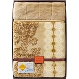 『香典返し 法要引き出物 お返しなどに人気の商品』　ニューベーシック　抗菌防臭加工マイヤー合わせ毛布　ベージュ　【掛け紙・包装可】