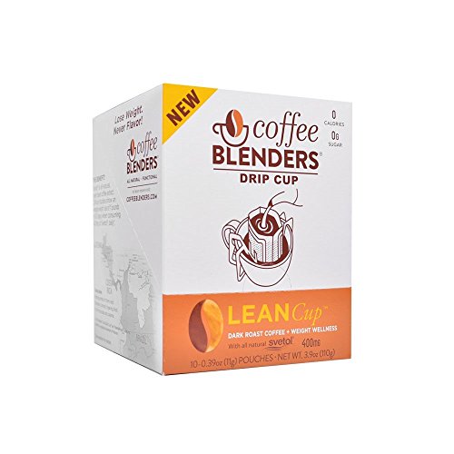 Coffee Blenders Lean Drip Cup 10 Count With All Natural Green Coffee Bean Extract To Support Weight Loss