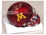 Laurence Maroney Signed Mini Helmet - Minnesota Golden Gophers - Autographed NFL Mini Helmets