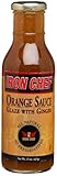 IRON CHEF Orange Sauce Glaze with  Ginger, All Natural, Kosher, 15-Ounce Glass Bottles (Pack of 3)