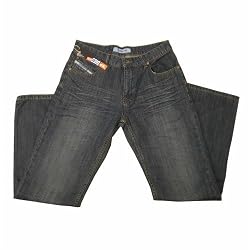 New DIESEL Mens Cool Logo Design Dark Blue Denim Jeans