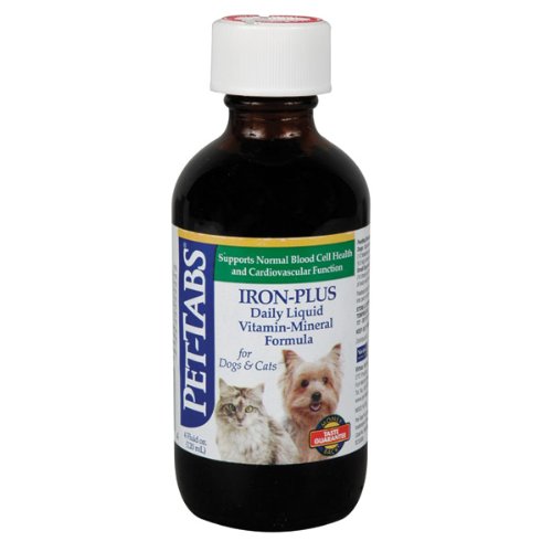 Pet-Tabs Iron Plus for Dogs and Cats - 4 ounce bottle