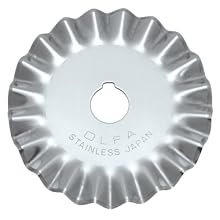 OLFA 9456 PIB45-1 45mm Stainless Steel Pinking Blade, 1-Pack