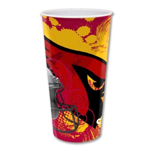 NFL Arizona Cardinals Three Pack 24-Ounce Durable Plastic Cups