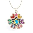 Star of David with Flower Necklace