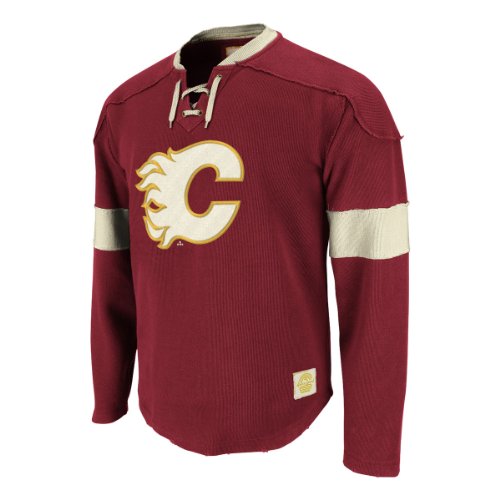 Calgary Flames Retro Sport Jersey (Triathlon Red) Size S