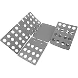 WYZworks Adjustable Adult Magic Fast Folder Clothes T-Shirts Folding Board (Grey)
