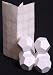 Bag of 6 12-sided Jumbo White Blank Dice with Stickers