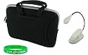 Non-OEM Amazon Kindle DX 9.7 Tote Neorpene Sleeve Case with Clip-on Reading Lights - Black