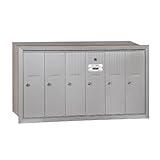 Salsbury Industries 3506ARU Recessed Mounted Vertical Mailbox with 6 Doors and USPS Access, Aluminum