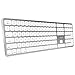 Macally Bluetooth Wireless Keyboard for Mac Mini, iMac Pro/iMac, MacBook Pro/Air, Apple Computer Laptops, iPad, iPhone | Slim Full-Size Metal Frame & Extended Numeric Keypad - Silver